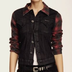 Hudson Signature Plaid Jean Jacket